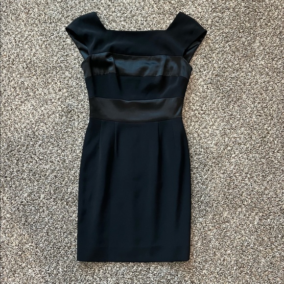 Tahari Black Party Dress Mini - Picture 3 of 6